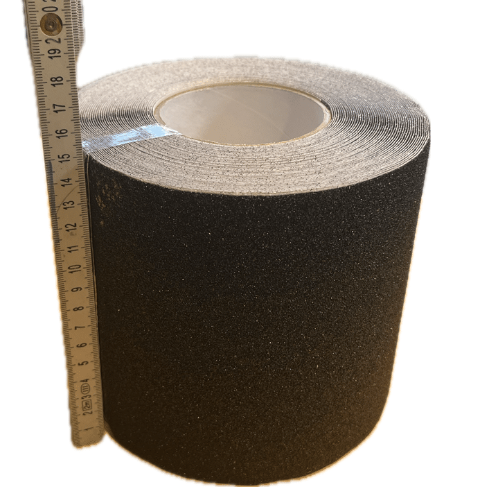 Slitesterk anti-skli tape for trapper, plattformer og maskiner. Gir trygg sklisikring og varig beskyttelse på glatte underlag.
