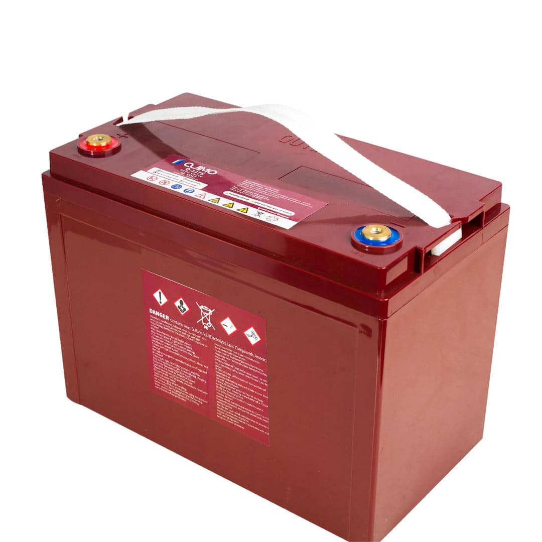 Robust og vedlikeholdsfritt AGM-batteri med 155Ah kapasitet. Optimal for krevende applikasjoner og langvarig drift.