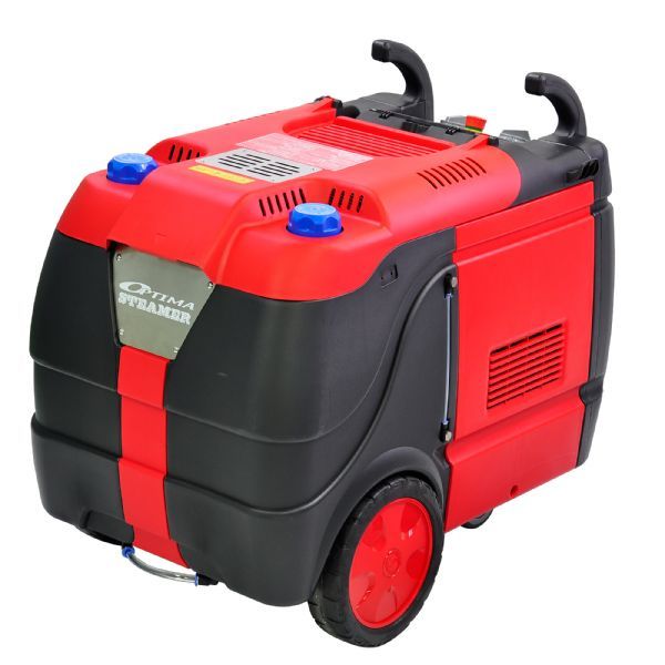 Elektrisk dampvasker for bilpleie, industri og desinfisering. 18KW effekt, 400V drift og brukervennlig design med LCD-skjerm.