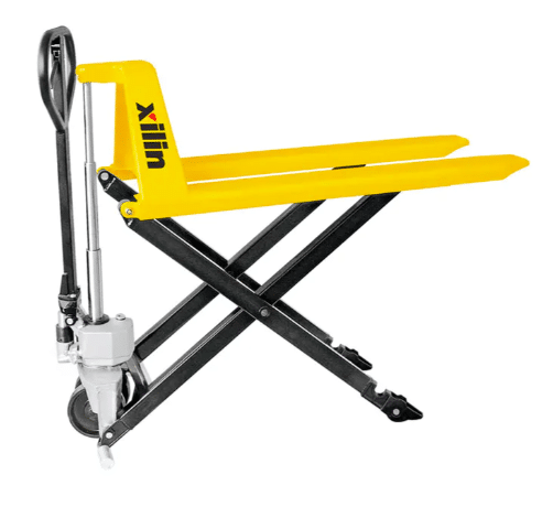 Ergonomisk jekketralle med løftehøyde opptil 0,8 meter. Perfekt for pallhåndtering i lager, verksted og produksjon.